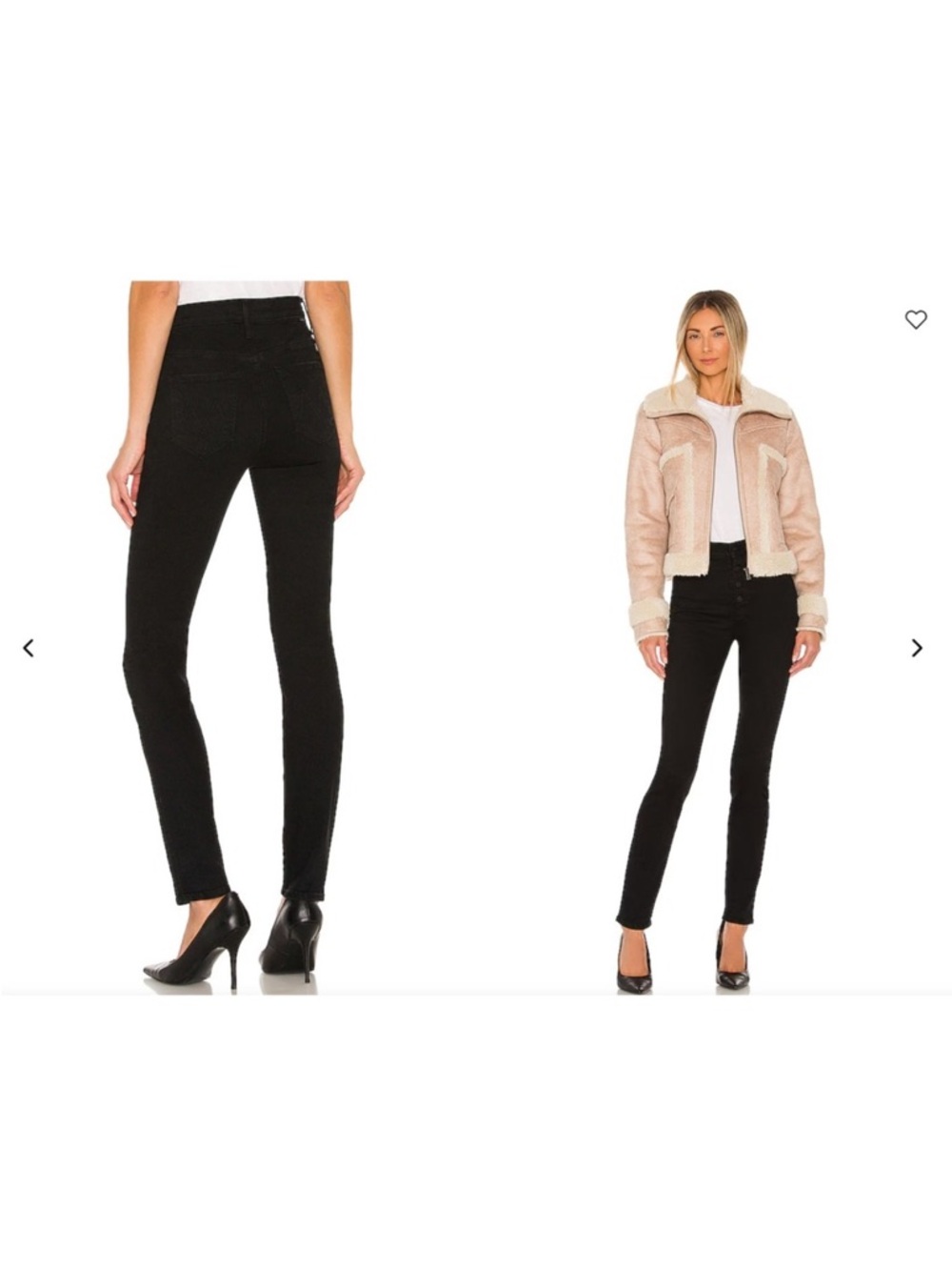 MOTHER The Pixie Swooner Skimp Jeans in Not Guilty Black size 32 NWT NEW
